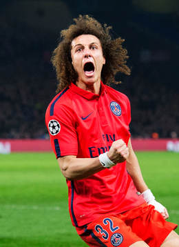 Paris David Luiz jublar