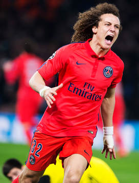 Paris David Luiz jublar