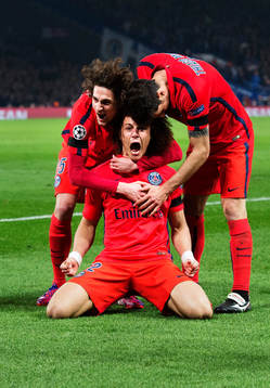 Paris Edinson Cavani, Adrien Rabiot, David Luiz, Thiago