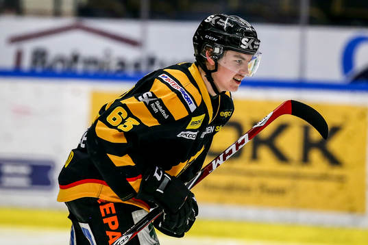 Skellefteås Sebastian Aho  jublar