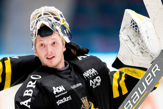 s målvakt Robin Rahm jublar