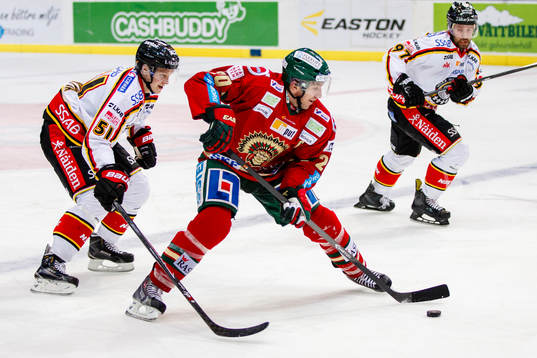 Frölundas Joel Lundqvist med pucken