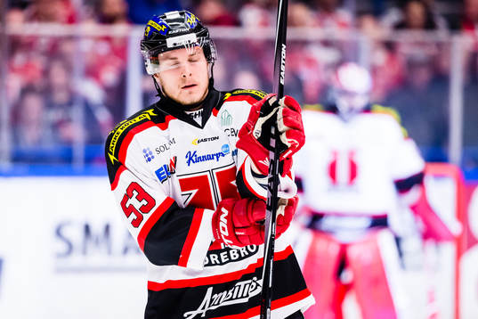 Örebros Bobbo Petersson deppar