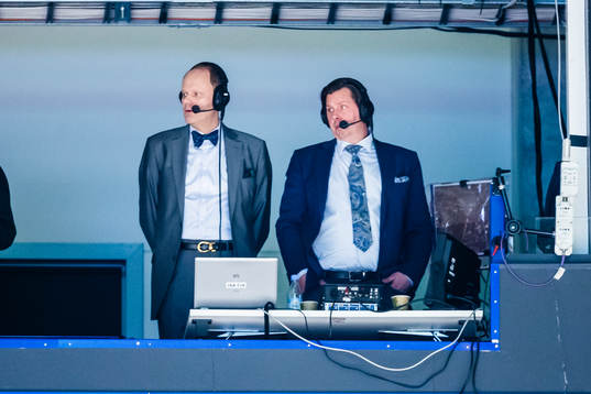 Cmore kommentatorer Lasse Granqvist och Thomas Johansson