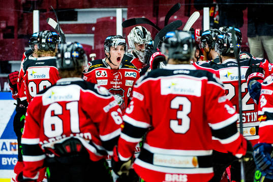 Malmö Redhawks Henrik Hetta jublar
