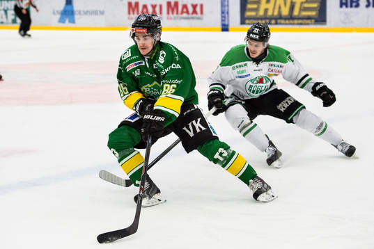 Björklövens Tommy Wargh och Rögles Emil Molin