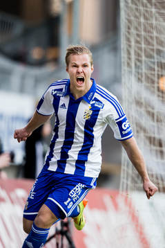 IFK Göteborgs Gustav Engvall jublar