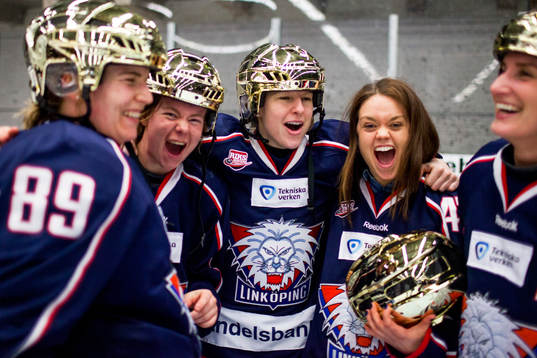 Linköpings Stefanie Marty, Matildah Andersson och Anna