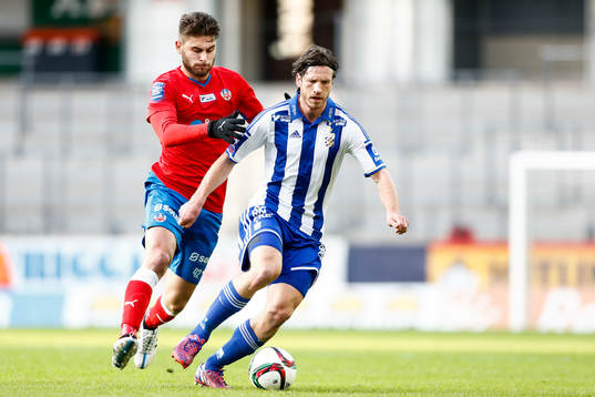 IFK Göteborgs Gustav Svensson och Helsingborgs Astrit
