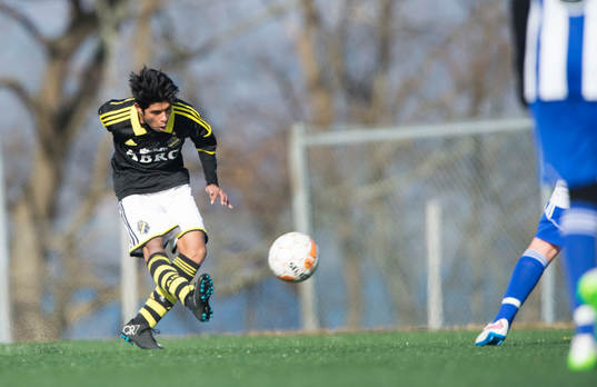 i matchen i Tipselit Cup mellan IFK Göteborg och AIK i