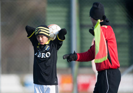 i matchen i Tipselit Cup mellan IFK Göteborg och AIK i