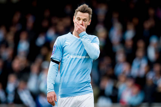 Malmö FFs Markus Rosenberg deppar