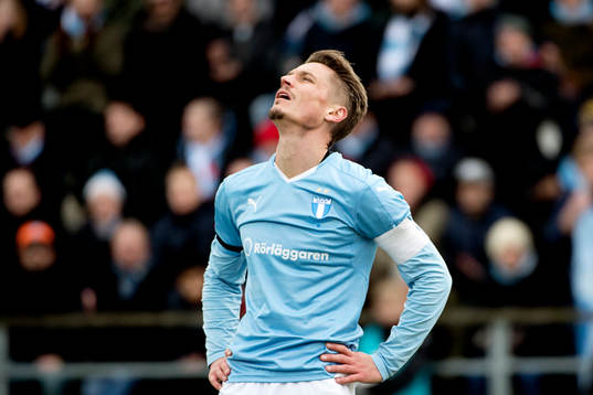 Malmö FFs Markus Rosenberg deppar