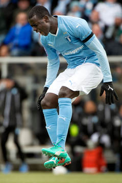 Malmö FFs Enock Kofi Adu deppar