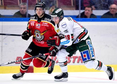 Luleås Kristian Näkyvä och Frölundas Anton Bildh