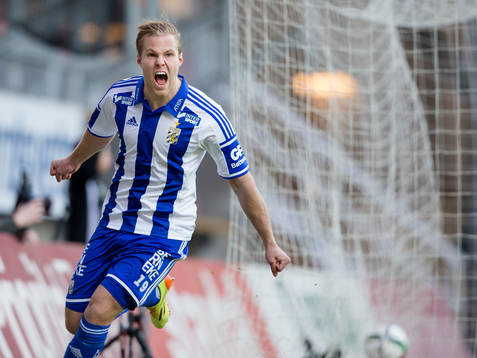 IFK Göteborgs Gustav Engvall jublar