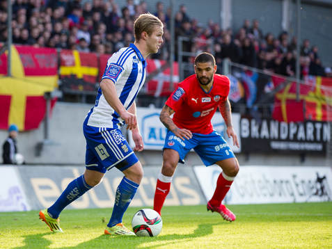 IFK Göteborgs Gustav Engvall mot Helsingborgs Victor