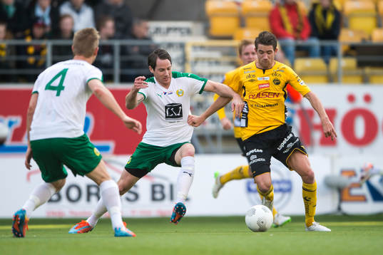 Elfsborgs Marcus Rohdén och Hammarbys Johan Persson
