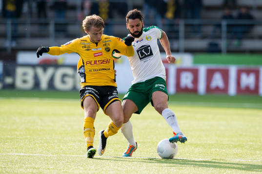 Hammarbys Stefan Batan och Elfsborgs Simon Hedlund