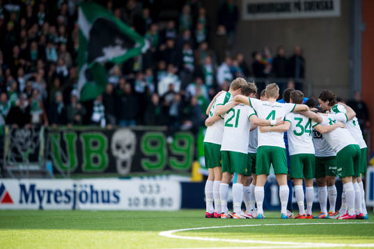 Hammarbys spelare innan avspark