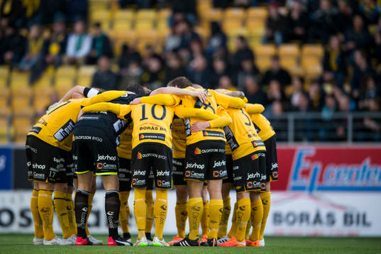 Elfsborgs spelare innan avspark
