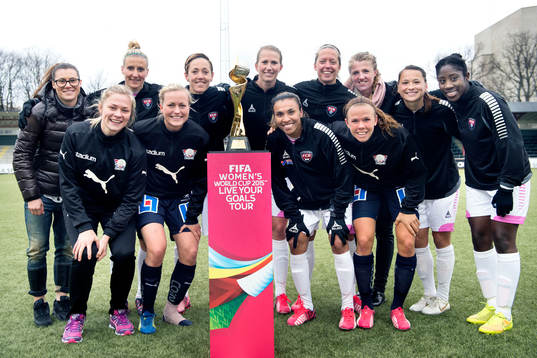 De VM-aktuella spelare som deltog i fotbollsmatchen i