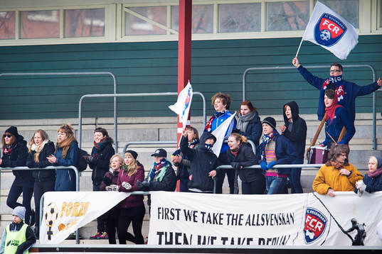 under fotbollsmatchen i Supercupen mellan FC Rosengård och