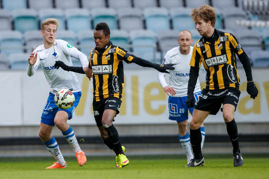 Norrköpings Filip Dagerstål och Häckens Nasiru Mohammed