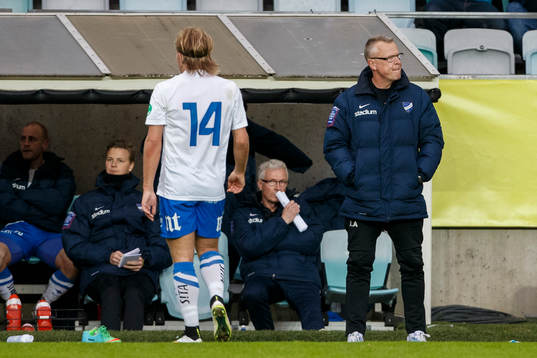 Norrköpings tränare Jan Andersson (h)