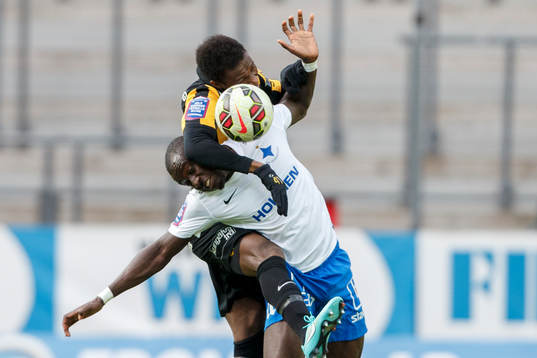 Norrköpings Alhaji Kamara och Häckens Mohammed Abubakari