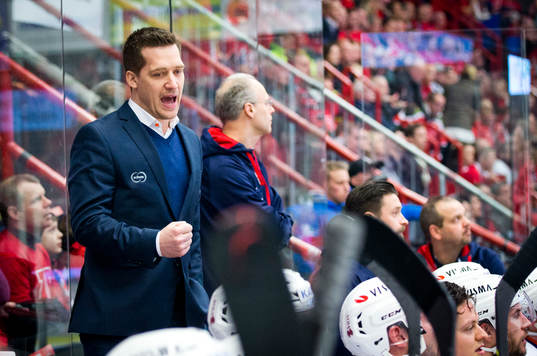 Växjös Robert Rosén gör 0-1 och på bilden jublar