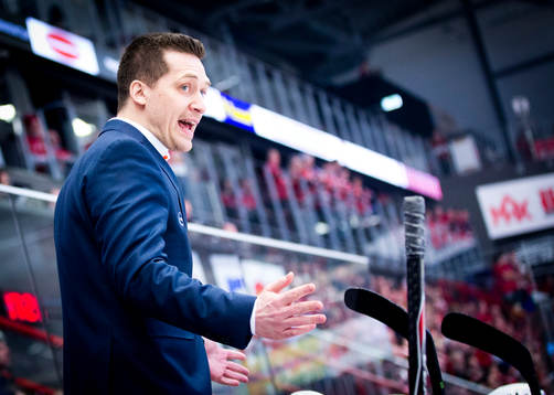 Växjös tränare Sam Hallam