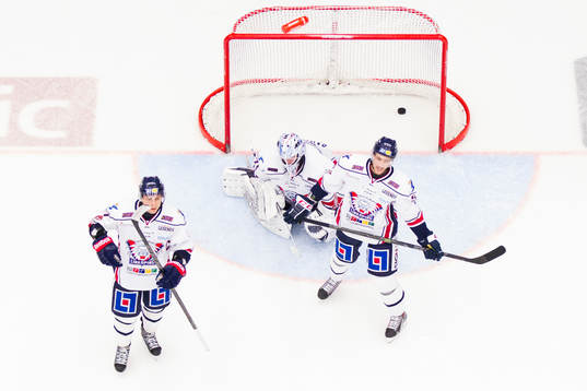 Linköpings Magnus Johansson, målvakt David Rautio och