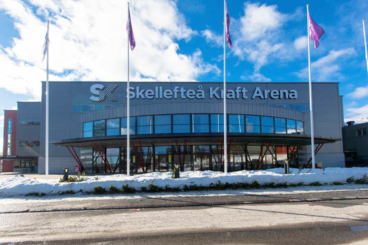 Skellefteås Kraft Arena exteriört