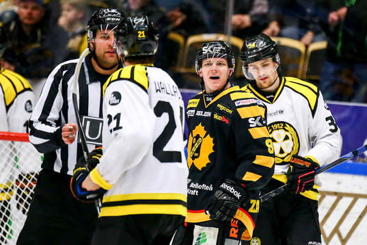 Skellefteås Patrik Zackrisson  provocerar Brynäs Tim