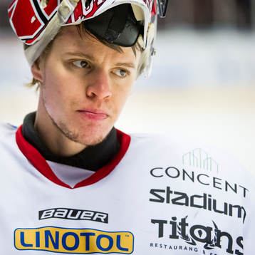 Vita Hästens målvakt Henrik Lundberg Deppar