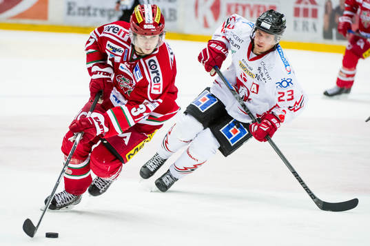 Modos Gustav Possler håller hundan för Vita Hästens