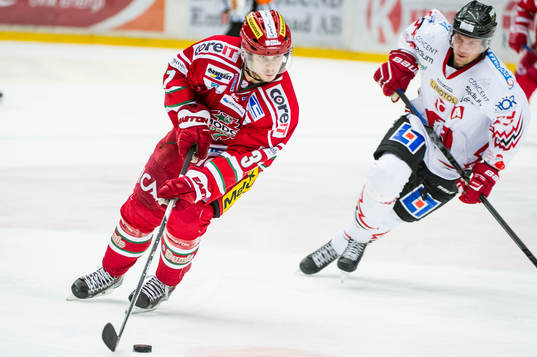 Modos Gustav Possler håller hundan för Vita Hästens