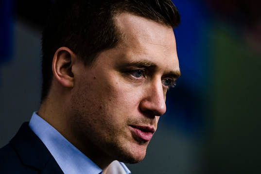 Växjös tränare Sam Hallam