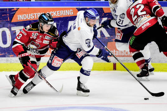 Malmö Redhawks Christoffer Forsberg och Leksands Patrick