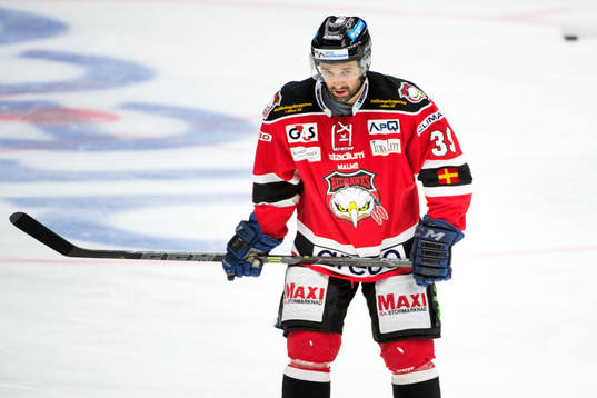 Malmö Redhawks Eric Himelfarb deppar