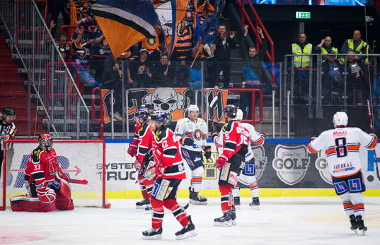 Växjös Jani Lajunen gör 0-1 och jublar