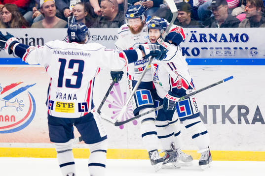 Linköpings Jakub Vrana, Jonas Junland och Jacob Micflikier