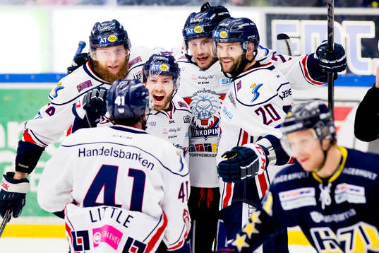 Linköpings Jonas Junland, Broc Little, Jacob Micflikier,