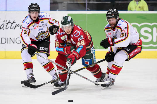 Luleås Dean Kukan och Jonathan Granström och Frölundas