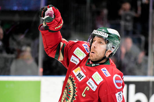 Frölundas Joel Lundqvist firar
