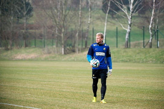 Häckens målvakt Peter Abrahamsson