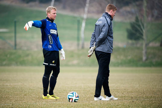 Häckens målvakt Peter Abrahamsson och målvakt