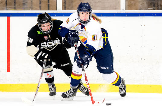 s Lina Andersson i en närkamp