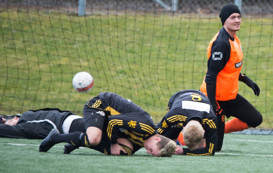 i träningsmatchen i fotboll mellan IFK Kristianstad och